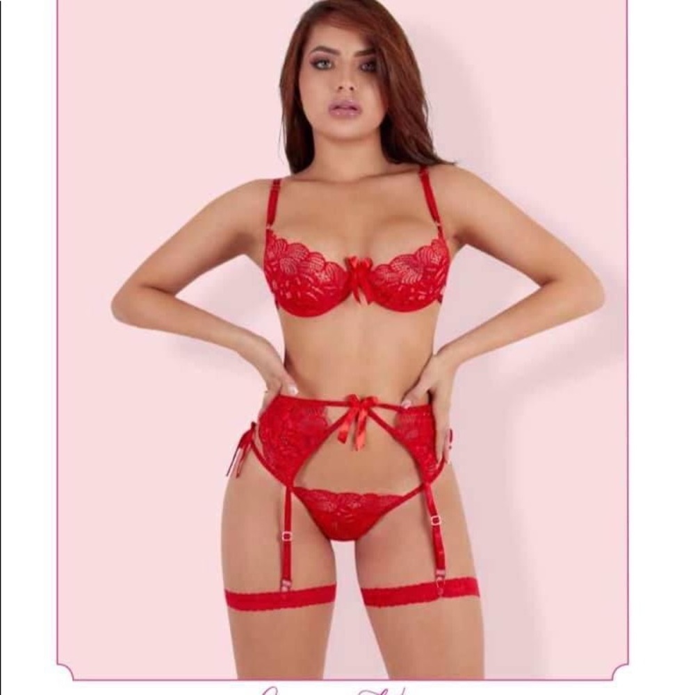 Red sexy set size one size whit tags